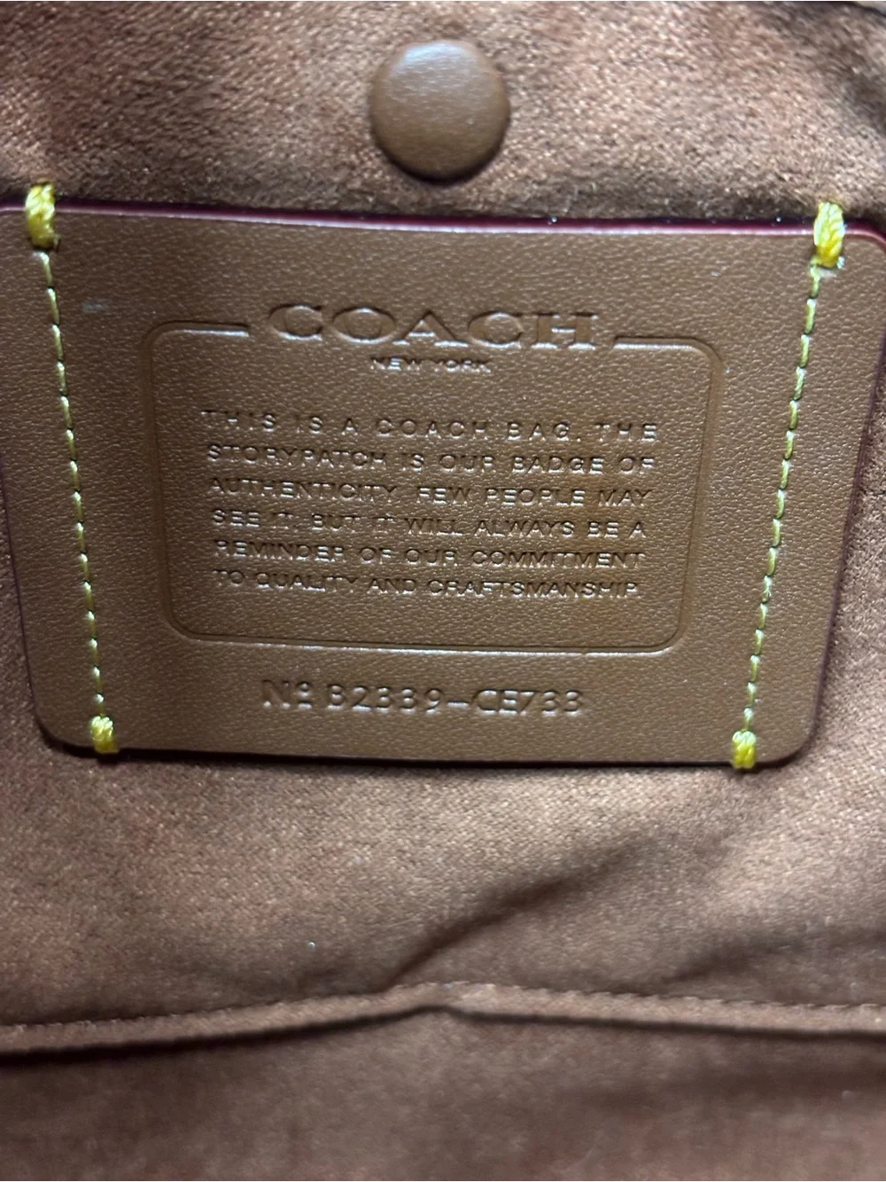 Coach Brown/Tan Signature Satchel with Matching Wristlet